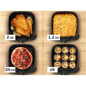 Уред за здравословно готвене Tefal EY8618E0 Easy Fry Mega Compact Blk Eu
