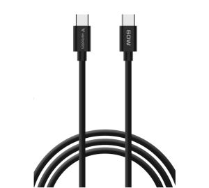 Зарядно устройство Verbatim Mini GaN Charger 65W with Display + 60W USB-C to USB-C Cable (Charger and Data transfer) Grey