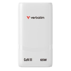Зарядно устройство Verbatim Fold 'n' Go GaN Charger 65W EU plug White