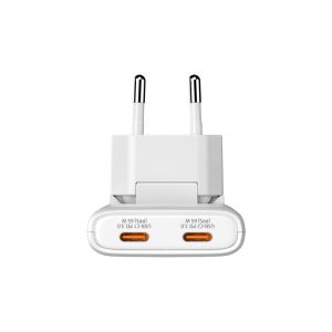 Зарядно устройство Verbatim Fold 'n' Go GaN Charger 65W EU plug White