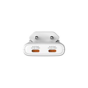 Зарядно устройство Verbatim Fold 'n' Go GaN Charger 65W EU plug White