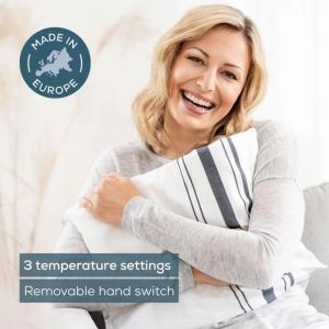 Термоподложка Beurer HK 26 Heat Pad; 3 Illuminated temperature settings; Auto switch-off after 90 min;Cotton cover washable on 40°; BSS;40(L)x30(W) cm; white-grey