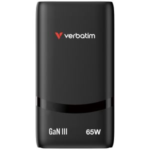 Зарядно устройство Verbatim Fold 'n' Go GaN Charger 65W EU plug Black