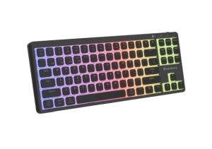 Клавиатура Genesis Gaming Keyboard Thor 430 TKL Wireless, US, RGB Mechanical Outemu Pink, Silent Slim, Black