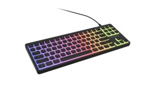 Клавиатура Genesis Gaming Keyboard Thor 430 TKL, US, RGB Mechanical Outemu, Pink, Silent, Hot Swap Slim, Black