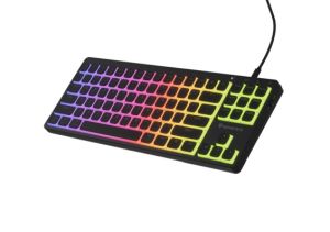 Клавиатура Genesis Gaming Keyboard Thor 430 TKL, US, RGB Mechanical Outemu, Pink, Silent, Hot Swap Slim, Black