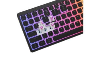 Клавиатура Genesis Gaming Keyboard Thor 430 TKL, US, RGB Mechanical Outemu, Pink, Silent, Hot Swap Slim, Black