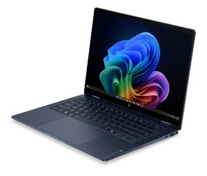 Лаптоп HP EliteBook X Flip G2i AI 14" Atmospheric Blue, Ultra 7 356H(up to 4.7Ghz/18MB/16C), 14" WUXGA AG 800nits Sure View Touchscreen, 32GB LPDDR5X On-board, 1TB PCIe SSD, Intel R15 5G GPS, WiFi7 + BT6, FPR, NFC, Backlit Kbd, 6C Batt, Win 11 Pro, 3Y Off