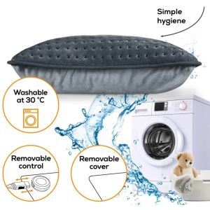 Термоподложка Beurer HK 48 Cosy Heat Pad; 3 temperature settings; auto switch-off after 90 min; washable on 30°; reversable cushion; with inner pad; removable switch; fleece fibre; 40(L)x30(W) cm