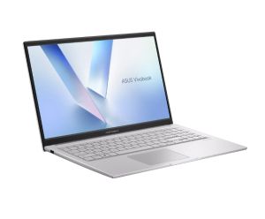 Лаптоп Asus Vivobook X1504MA-BQ058NA,INTEL WCL Core 5, 15.6" FHD,(1920x1080),16GB DDR5 , SSD 512GB, Chiclet Keyboard with Num-key,No OS, Cool Silver, no adapter, US international