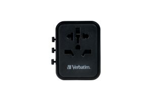 Адаптер Verbatim UTA-02 Universal Travel Adapter with 1 x USB-C PD 20W / 1 x USB-A QC 3.0