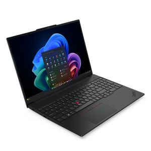 Лаптоп Lenovo ThinkPad E16 G4 Intel Core 5 320 (up to 4.6Ghz, 6MB), 16GB DDR5-5600, 512GB SSD, 16" WUXGA (1920x1200) IPS AG, Intel Graphics, FHD 1080p&IR Cam, Backlit KB, WLAN, BT, FPR, DOS, 3Y Onsite