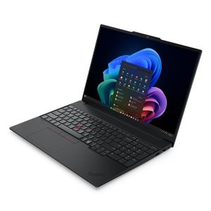 Лаптоп Lenovo ThinkPad E16 G4 Intel Core 5 320 (up to 4.6Ghz, 6MB), 16GB DDR5-5600, 512GB SSD, 16" WUXGA (1920x1200) IPS AG, Intel Graphics, FHD 1080p&IR Cam, Backlit KB, WLAN, BT, FPR, DOS, 3Y Onsite