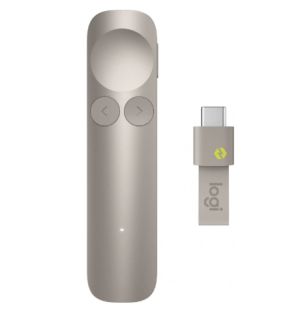 Безжичен презентер Logitech Spotlight 2 Presentation Remote - Sand