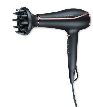 Сешоар Beurer HC 80 Hair dryer, 2 200 W, triple ionic function, professional AC motor, 2 attachments, 3 heat settings,2 blower settings, cold air, overheating protection 