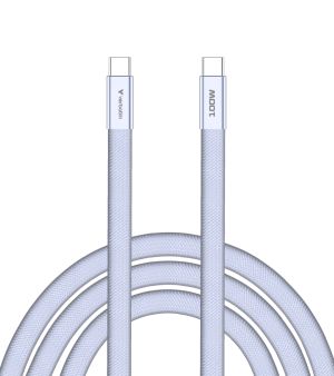 Кабел Verbatim Sync & Charge SoftTouch USB-C to C cable 100W 120 cm - Purple