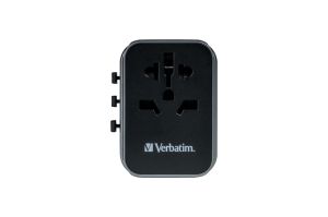 Адаптер Verbatim UTA-03 Universal Travel Adapter with 1 x USB-C PD 30W & QC 3.0 / 2 x USB-C / 2 x USB-A