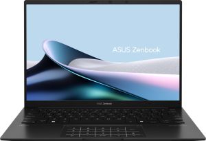 Лаптоп Asus Zenbook UM3406GA-QD246WNA, AMD Ryzen 7 445 ,2.0GHz (14MB Cache, up to 4.6GHz, 6 cores, 12 Threads), 14.0 OLED WUXGA(WU) 1920X1200 16:10,LPDDR5X 16GB ( on board ),512GB  SSD G4, Windows 11,  Jade Black, Sleev, no adapter