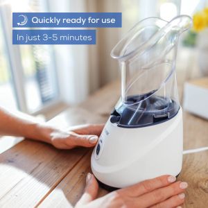 Парен изпарител Beurer SI 31 Steam vaporizer, LED indicator; Quiet operation; Steam regulation; Ready to use in 3- 5 min; Saline solution and essential oils