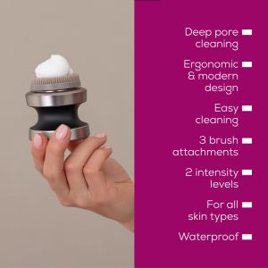 Уред за лице Beurer FC 59 Facial brush; PX7; Rechargeable battery; Incl.3 brush attachments (silicone, sensitive, exfoliating) and 1 x USB-C cable;Bi-directional rotation;2 speeds Waterproof (IPX7)