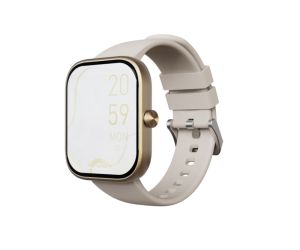 Часовник HiFuture Lume Champagne Gold, 1.85 " IPS, Powered by Dual Core, Aerospace-Grade Ultra Light Aluminum Frame, Bluetooth Call, 3D User Interface, 1ATM Waterproof, 24/7 True Heart Rate & Blood Oxygen Sensor, 100+ Sports Mode, Up to 7 days daily use