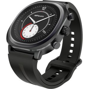 Часовник HiFuture AIX Lite Black,  1.43" AMOLED,  466*466, Powered by Dual Core & Syntra AI, Bluetooth Call, 1ATM Waterproof, Sixth Generation Health Sensor, Up to 10 days daily use, Extra Fabric Strap inbox