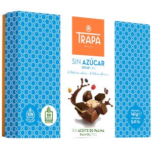 Шоколадови бонбони Trapa, без захар, 142гр