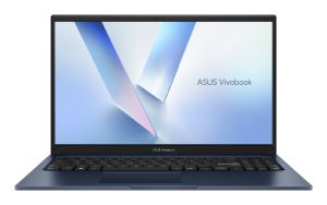 Лаптоп Asus Vivobook X1504MA-BQ204NA,Intel Core 7 350 1.5 GHz(6 MB cache up to 4.8 GHz) , 15.6" FHD,(1920x1080),16GB DDR5, SSD 512 GB, No OS, Quiet Blue,US, no adapter