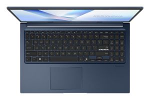 Лаптоп Asus Vivobook X1504MA-BQ204NA,Intel Core 7 350 1.5 GHz(6 MB cache up to 4.8 GHz) , 15.6" FHD,(1920x1080),16GB DDR5, SSD 512 GB, No OS, Quiet Blue,US, no adapter