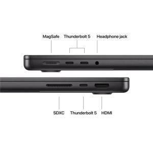 Лаптоп Apple 14-inch MacBook Pro: Apple M5 Max chip with 18-core CPU and 32-core GPU, 36GB, 2TB SSD - Space Black