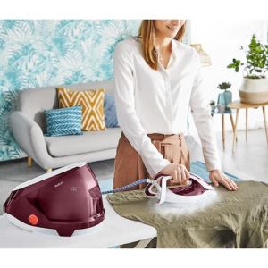 Парогенератор Tefal GV9220E0, ProExpress Protect, red, 2600W, electronic temp settings, 7,5bars, 135g/min, steam boost 540g/min, Durilium Airglide Autoclean Ultra Thin soleplate, AD, AO, removable water tank 1,6L, calc collector, lock system, fast heat up