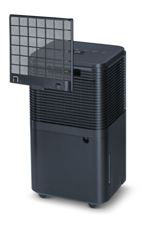 Влагоабсорбатор Beurer LE 150 Air Dehumidifier, up to 12 litre/day; rooms  30 m2 (72 m3); Laundry drying function; Removable tank: 2.0 l; Automatic mode; Night mode; Timer;  2 fan levels; Environmentally friendly refrigerant R290