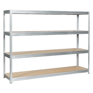 Метален стелаж MEGA 177x240x60 см, до 450 кг на рафт - цинк