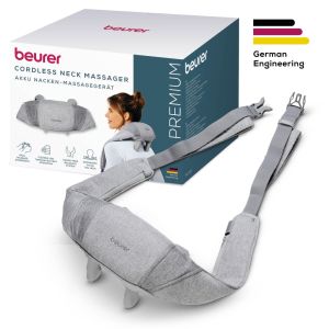 Масажор Beurer MG 154 4D Battery-Powered Neck Massager, 4 massage heads + 2 massage fingers;  2 speed; Hands-free; Automatic switch-off; Heat function; Washable removable cover