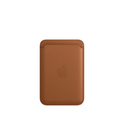 Калъф Apple iPhone Leather Wallet with MagSafe - Saddle Brown 