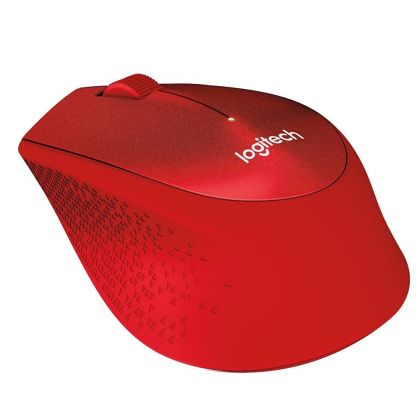 Мишка Logitech Wireless Mouse M330 Silent Plus, red