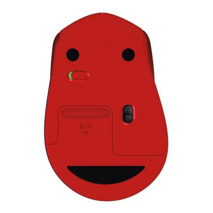 Мишка Logitech Wireless Mouse M330 Silent Plus, red